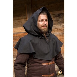 Medieval chaperon Walt, black - Celtic Webmerchant