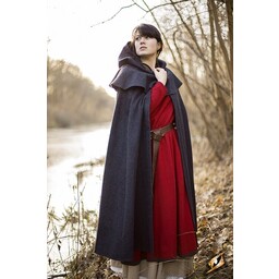 Medieval hooded cloak Thomas, grey - Celtic Webmerchant