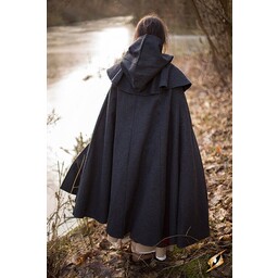 Medieval hooded cloak Thomas, grey - Celtic Webmerchant