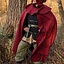 Capa medieval con capucha Thomas, rojo - Celtic Webmerchant