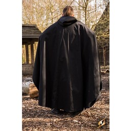 Medieval cloak Terrowin, black - Celtic Webmerchant