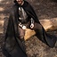 Medieval cloak Terrowin, black - Celtic Webmerchant