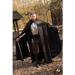 Medieval cloak Terrowin, black - Celtic Webmerchant