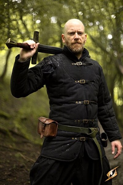Medieval belt gambeson black - Celtic Webmerchant