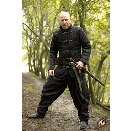 Mittelalterlicher Gürtel Gambeson schwarz - Celtic Webmerchant