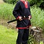 Middeleeuwse tuniek met lange mouwen zwart-rood - Celtic Webmerchant