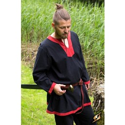 Medieval long-sleeved tunic black-red - Celtic Webmerchant