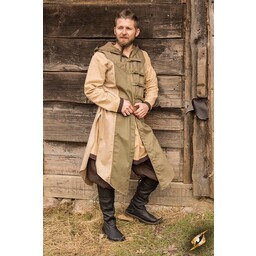 Sleeveless coat Assas Creed, grön-sand - Celtic Webmerchant