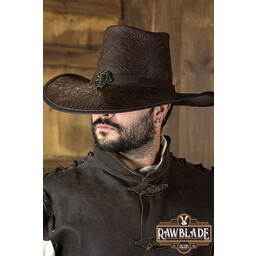 Musketeer hat Delacroix, deluxe, brown - Celtic Webmerchant