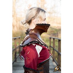 cuir noble gorget, rouge - Celtic Webmerchant