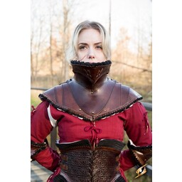 cuir noble gorget, rouge - Celtic Webmerchant