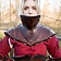 Epic Armoury Edles Leder gorget, rot - Celtic Webmerchant