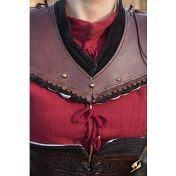 cuir noble gorget, rouge - Celtic Webmerchant