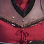 Edles Leder gorget, rot - Celtic Webmerchant