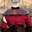 Noble leather gorget, red - Celtic Webmerchant