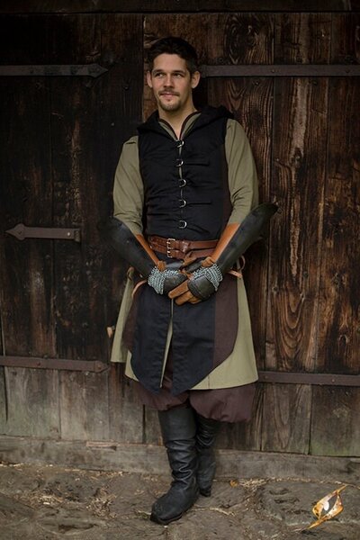 Vambraces med chainmail, patineret - Celtic Webmerchant