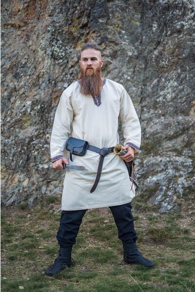 Keltische Tunika Finn creme - Celtic Webmerchant