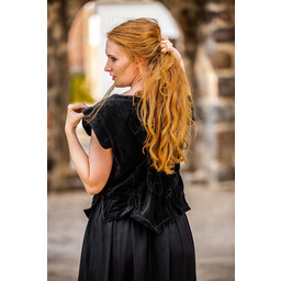 Medieval doublet Caelia black - Celtic Webmerchant