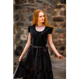 Medieval doublet Caelia black - Celtic Webmerchant