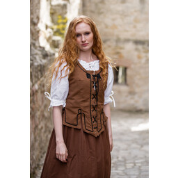 Doblete medieval Christine marrón - Celtic Webmerchant