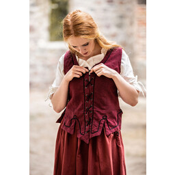 Farsetto medievale Christine rosso - Celtic Webmerchant