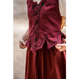 Medieval doublet Christine red - Celtic Webmerchant