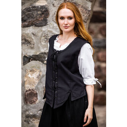 Middeleeuwse doublet Christine zwart - Celtic Webmerchant