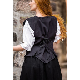 Farsetto medievale Christine nero - Celtic Webmerchant