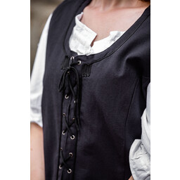 Medieval doublet Christine black - Celtic Webmerchant