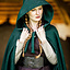 Manteau médiéval Karen vert - Celtic Webmerchant