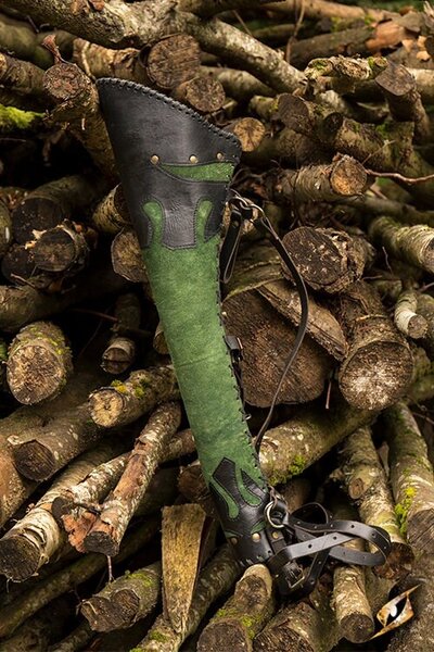 Pijlenkoker Atilla, zwart-groen - Celtic Webmerchant