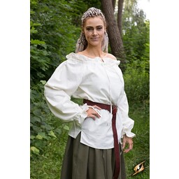 Pirate blouse Reid, white - Celtic Webmerchant