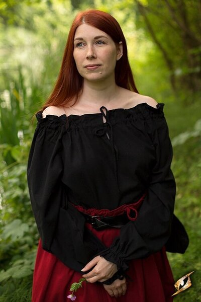Camicetta pirata Reid, nera - Celtic Webmerchant