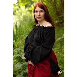 Blouse Pirate Reid, noire - Celtic Webmerchant