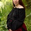 Blouse Pirate Reid, noire - Celtic Webmerchant