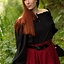 Pirate blouse Reid, black - Celtic Webmerchant