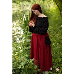 Pirate blouse Reid, black - Celtic Webmerchant