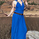 Godinnen Jurk Aphrodite, blauw - Celtic Webmerchant