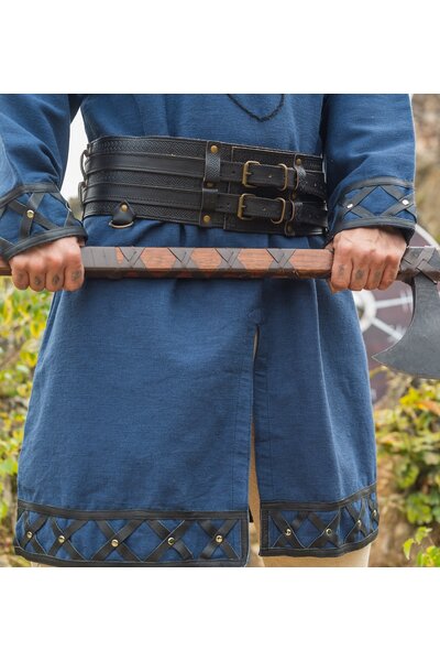 Keltische riem Ruari, zwart - Celtic Webmerchant