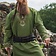 Leonardo Carbone Tunique viking loup Fenrir, vert - Celtic Webmerchant