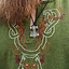 Viking tunic wolf Fenrir, green - Celtic Webmerchant
