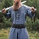 Leonardo Carbone Tunika wikinga Farulfr, niebiesko-szara - Celtic Webmerchant