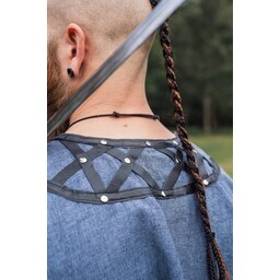 Viking tunic Farulfr, blue-grey - Celtic Webmerchant