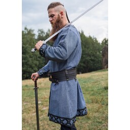 Viking tunic Farulfr, blue-grey - Celtic Webmerchant