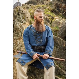 Tunique viking Farulfr, bleu - Celtic Webmerchant