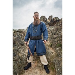 Viking tunic Farulfr, blue - Celtic Webmerchant
