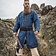 Leonardo Carbone Tunique viking Farulfr, bleu - Celtic Webmerchant