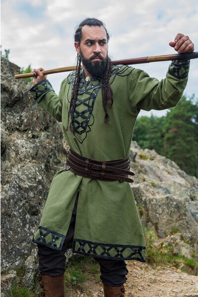Tunica vichinga Farulfr, verde - Celtic Webmerchant