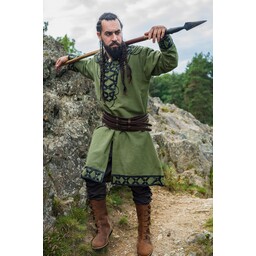 Túnica vikinga Farulfr, verde - Celtic Webmerchant