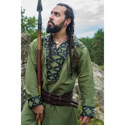 Túnica vikinga Farulfr, verde - Celtic Webmerchant